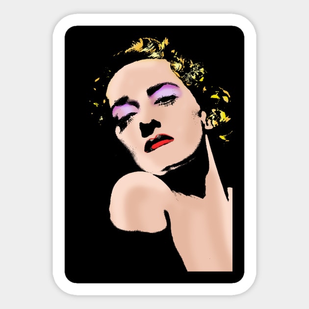 Bette Davis POP Sticker by SiSuSiSu